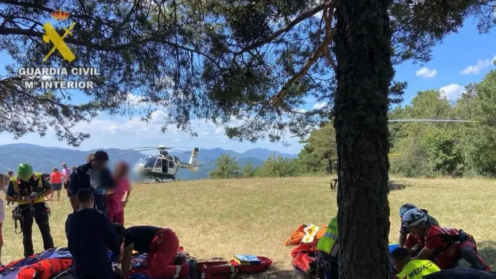 Los dos heridos en el accidente en parapente de Hecho se encuentran graves