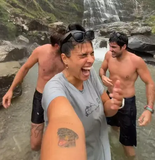 Captura del v&iacute;deo de la pol&eacute;mica de Lola Menc&iacute;a en el Parque Nacional de Ordesa. / INSTAGRAM