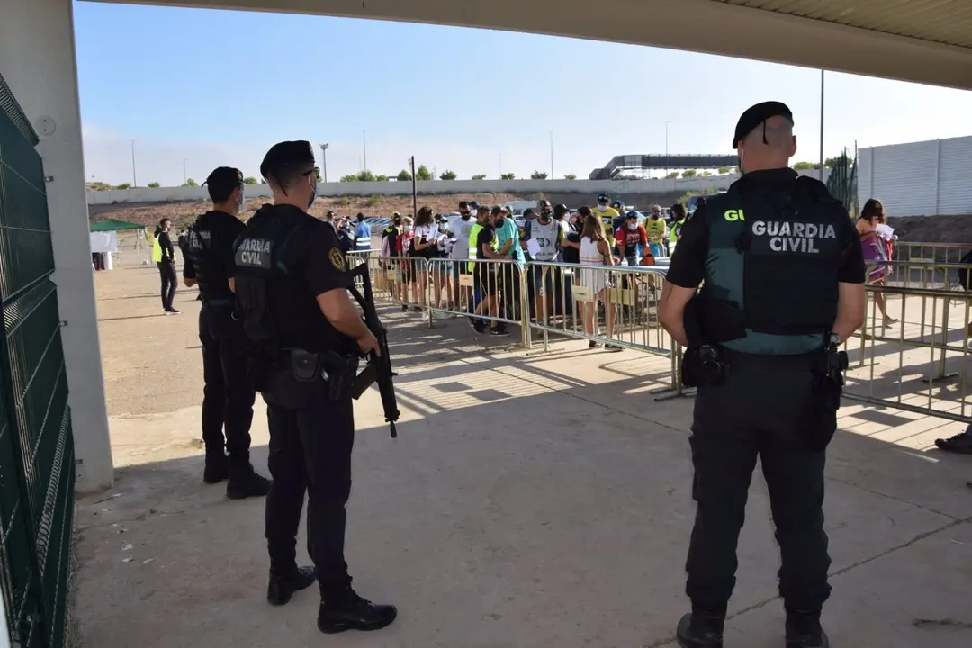 Dispositivo seguridad Gran Premio de Arag&oacute;n de Moto GP, en el circuito de Motorland / Guardia Civil
