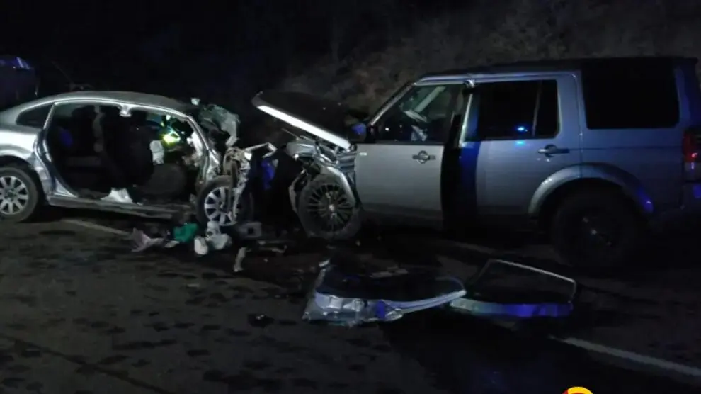 As&iacute; han quedado los veh&iacute;culos tras el accidente