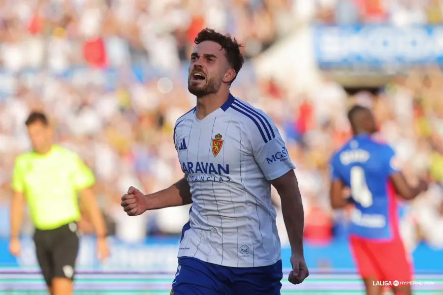 Sober&oacute;n, autor de dos goles Del Real Zaragoza-Elche / LFP
