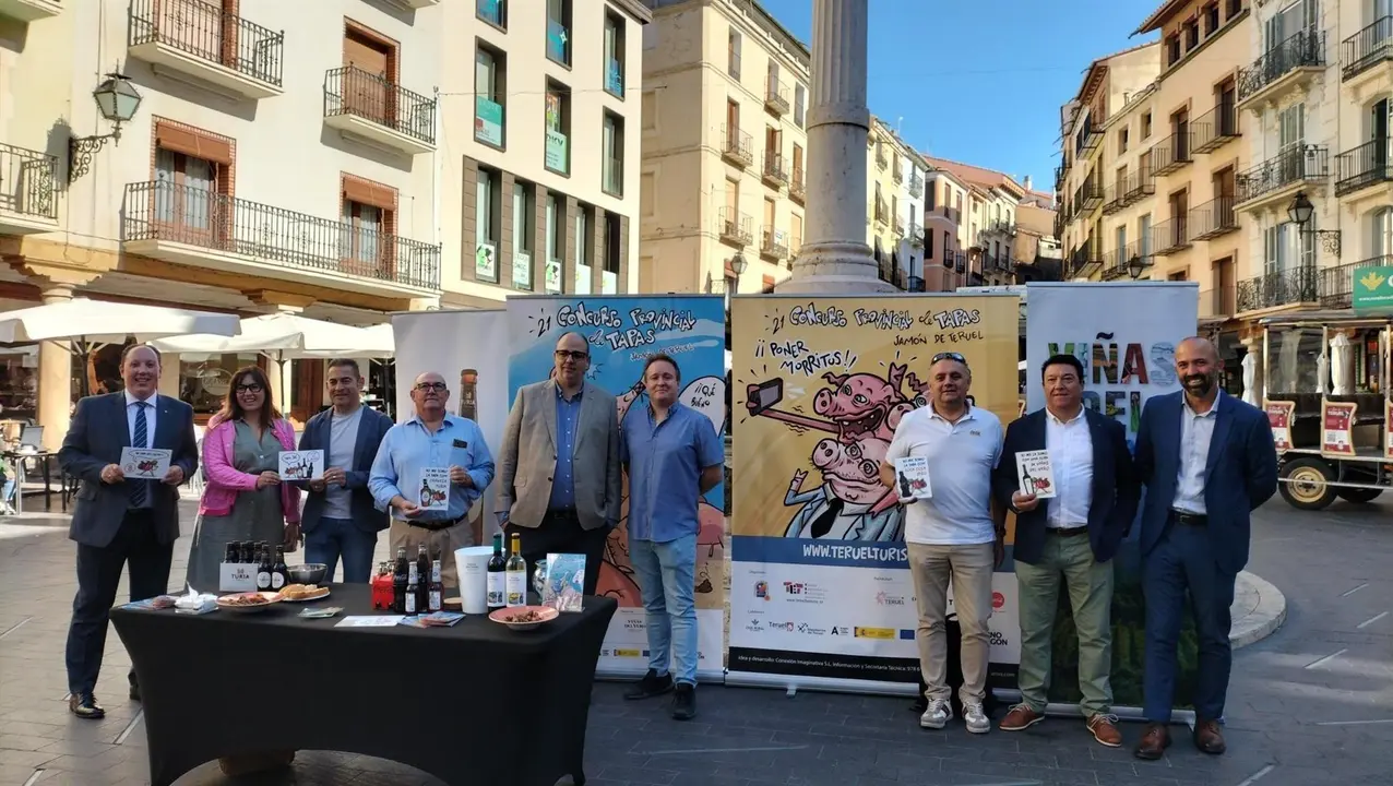 Acto de presentaci&oacute;n celebrado este lunes en la Plaza del Torico de Teruel / Ayuntamiento de Teruel