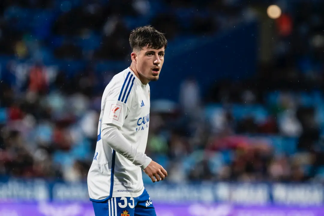 Adri&aacute;n Liso con el Real Zaragoza / MARCOS CEBRI&Aacute;N