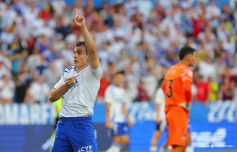 Francho con el Real Zaragoza / LFP