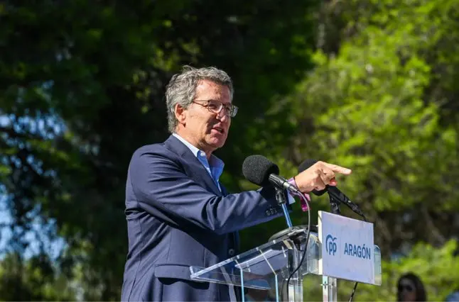 Alberto N&uacute;&ntilde;ez Feij&oacute; durante su intervenci&oacute;n esta ma&ntilde;ana