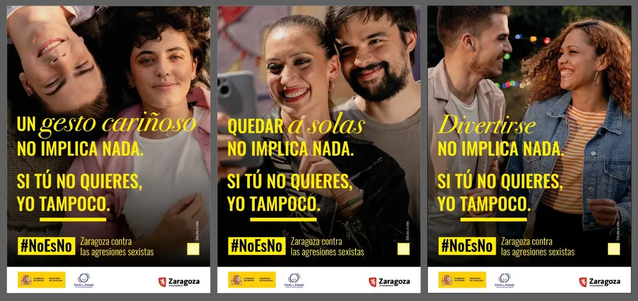 Zaragoza contra las agresiones sexistas: el Ayuntamiento lanza la campa&ntilde;a &lsquo;No es no&rsquo;