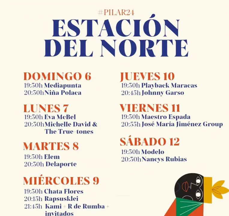 Cartel de los conciertos en la Estaci&oacute;n del Norte