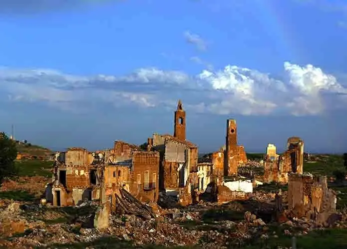 El Pueblo Viejo de Belchite sigue intacto desde el bombardeo de 1937 / AYTO- BELCHITE