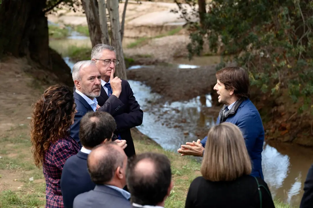 Jorge Azc&oacute;n en la presentaci&oacute;n del proyecto para el r&iacute;o Huerva