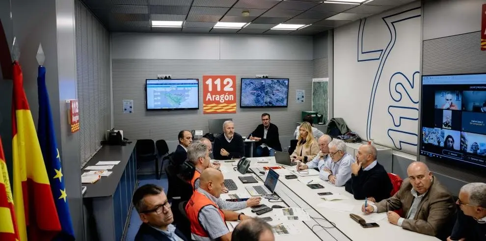 Reuni&oacute;n de esta tarde en el CECOP presidida por Jorge Azc&oacute;n / DGA