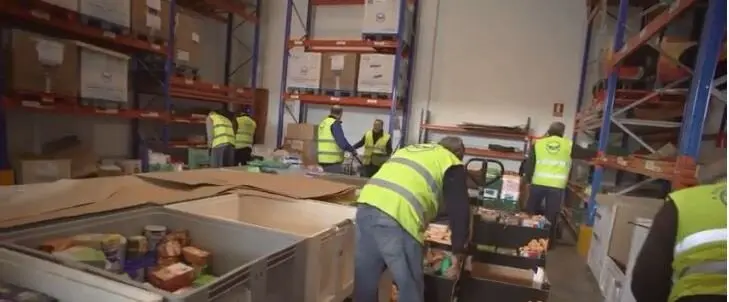 Imagen de archivo del Banco de Alimentos de Zaragoza.
