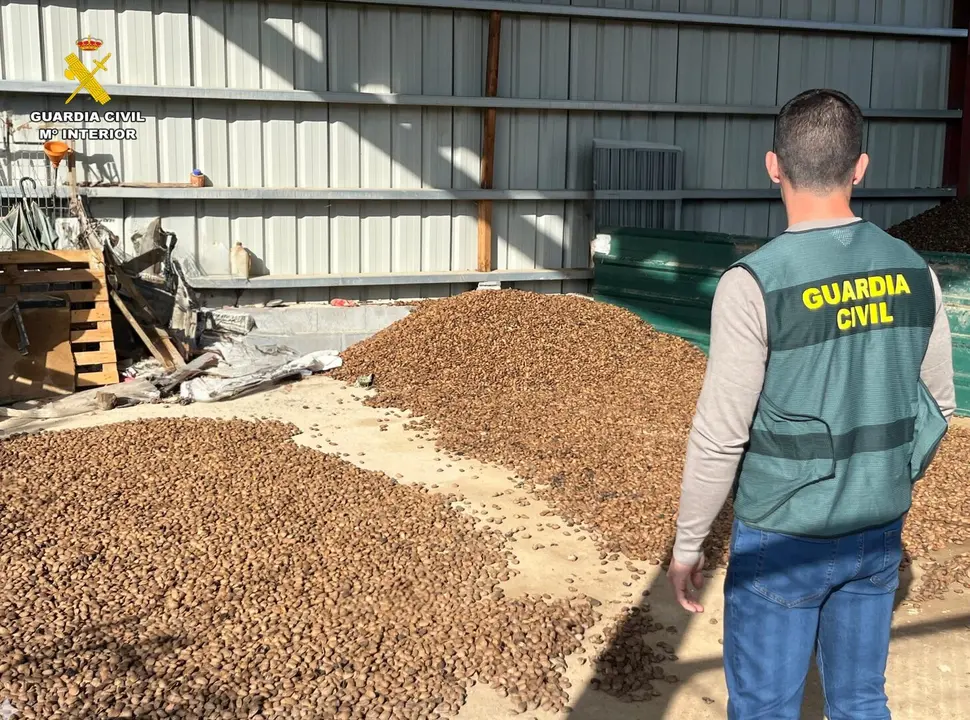 Almendras sustra&iacute;das en Bolea y Loarre