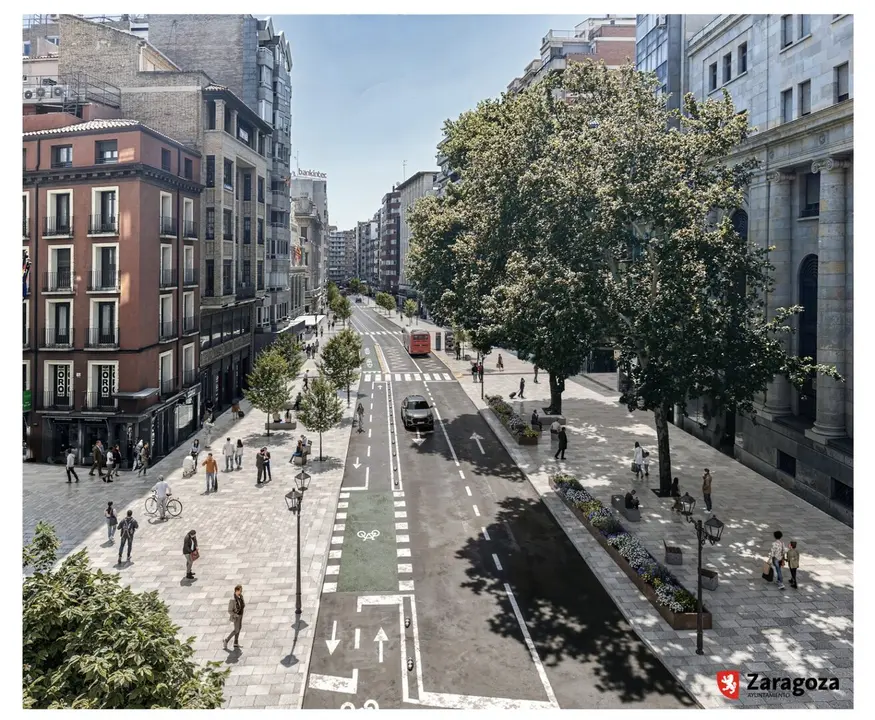 El Coso se convertir&aacute; en un eje arbolado. AZ