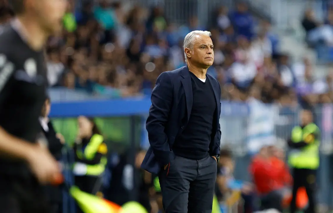 Sergio Pellicer, entrenador del M&aacute;laga / M&Aacute;LAGA CF