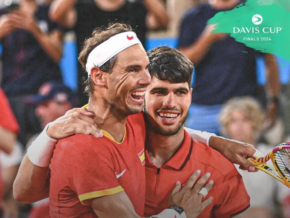 Rafa Nadal y Carlos Alcaraz / DAVIS CUP 2024