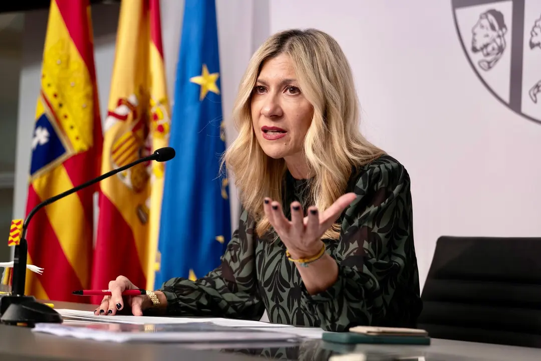La vicepresidenta del Gobierno, Mar Vaquero, durante el anuncio de este proyecto de ley