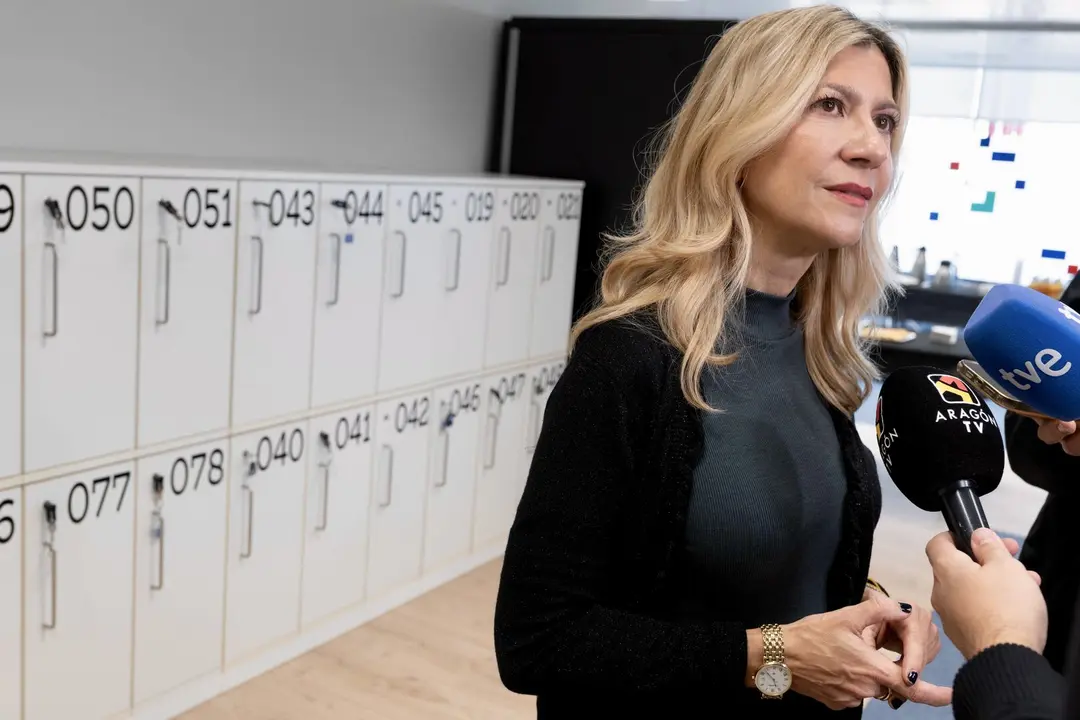La vicepresidenta del Gobierno, Mar Vaquero, en la sede de Inetum