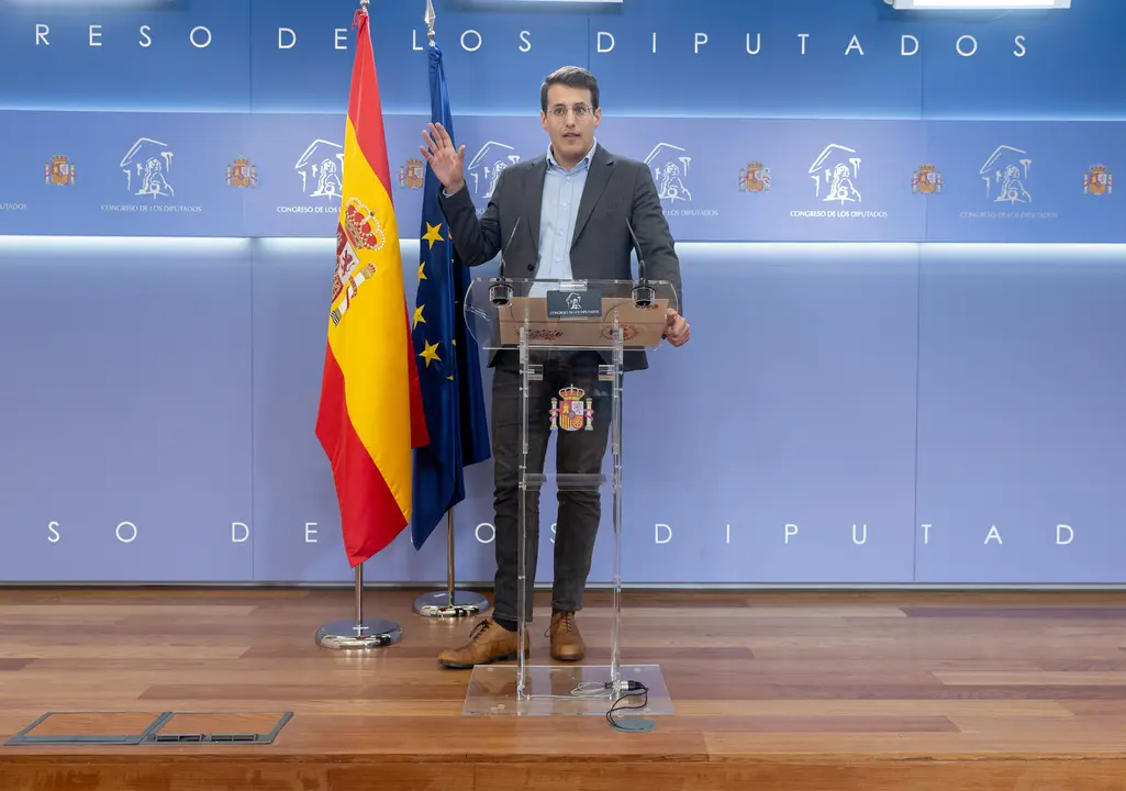 El diputado de Sumar Jorge Pueyo en el Congreso de los Diputados