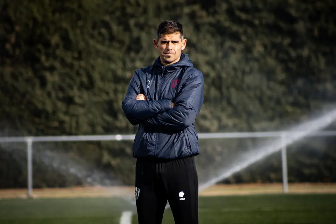 Antonio Hidalgo en un entrenamiento / SD HUESCA