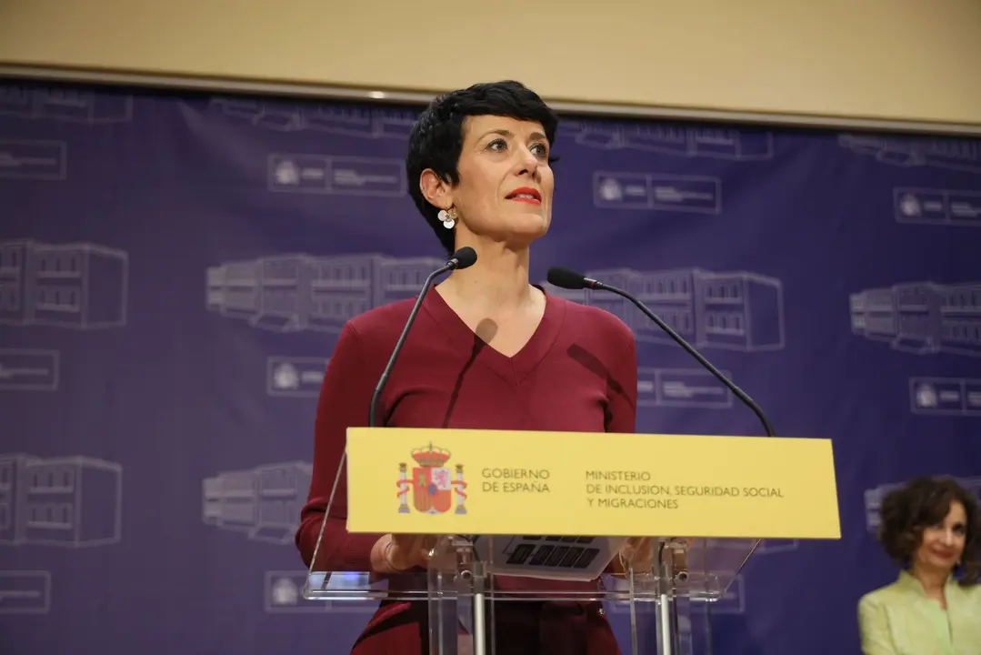 La ministra de Inclusi&oacute;n, Seguridad Social y Migraciones, Elma Saiz