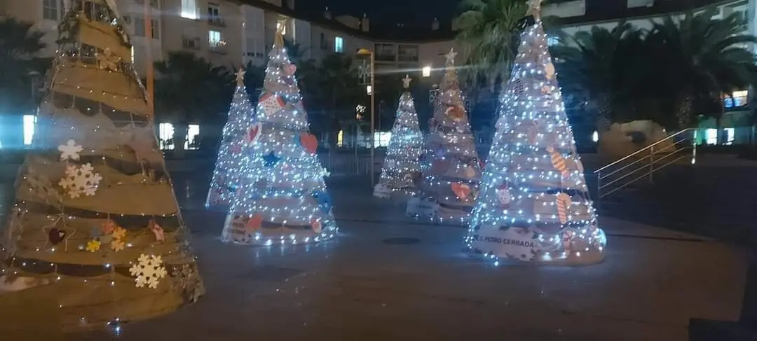 Luces de navidad en Utebo.