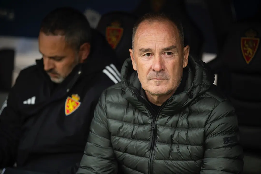 V&iacute;ctor Fern&aacute;ndez con el Real Zaragoza / MARCOS CEBRI&Aacute;N