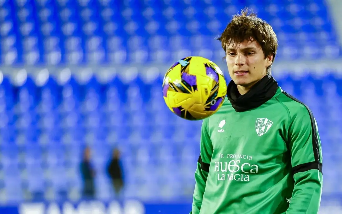 Willy Chatiliez con la SD Huesca / SD HUESCA