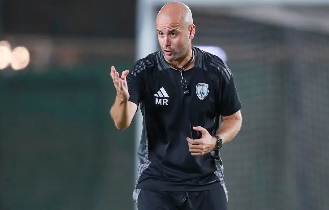 Miguel &Aacute;ngel Ram&iacute;rez, en un entrenamiento del Al-Wakrah / Al-Wakrah