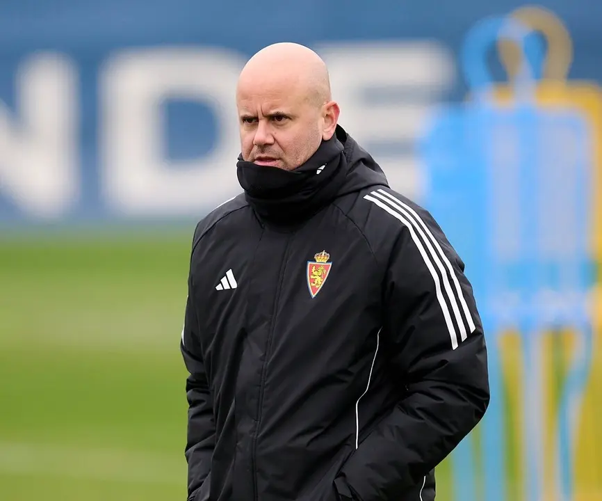 Miguel &Aacute;ngel Ram&iacute;rez en un entrenamiento / REAL ZARAGOZA