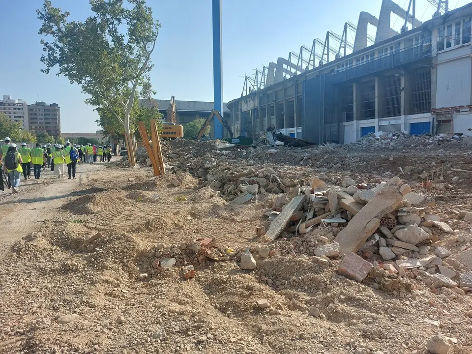 Obras en La Romareda