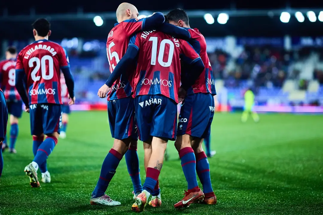 La SD Huesca celebrando un gol / SD HUESCA