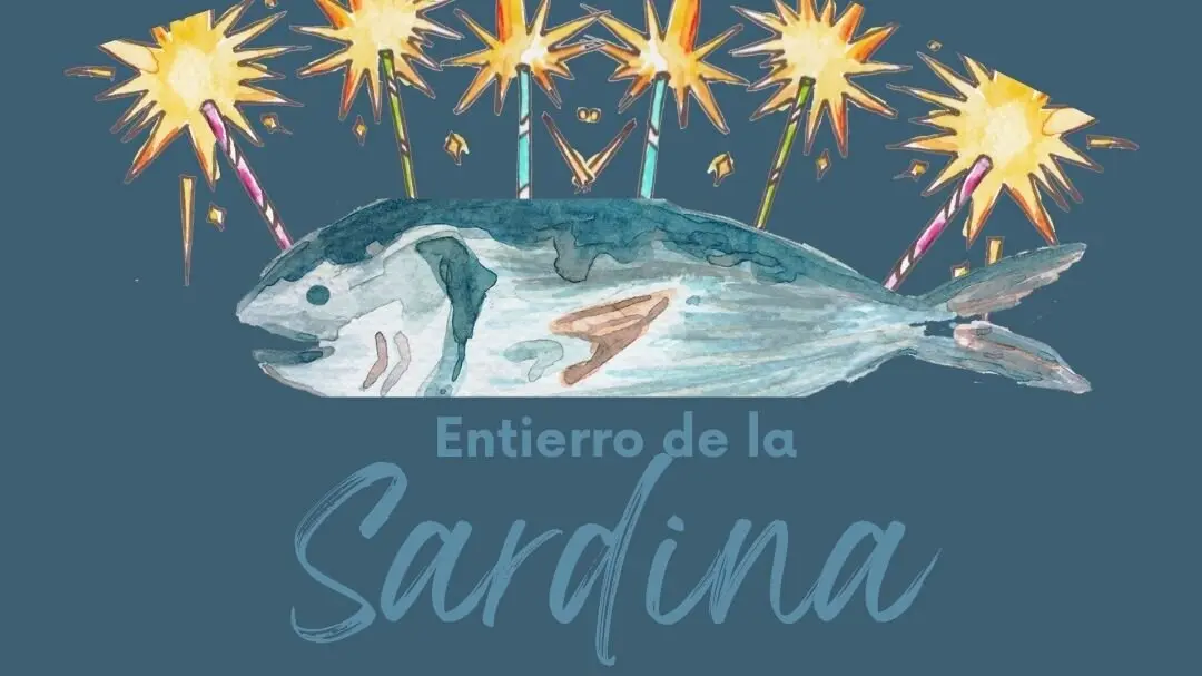Cartel del entierro de la sardina de La Almunia.