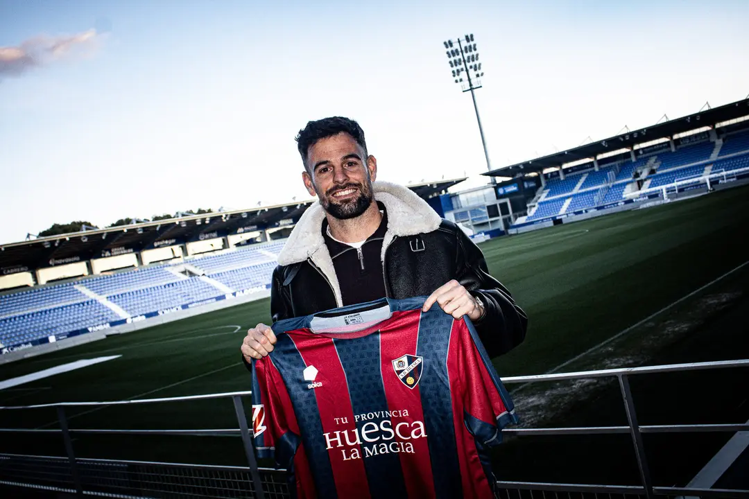 Moi Delgado con la SD Huesca / SD HUESCA