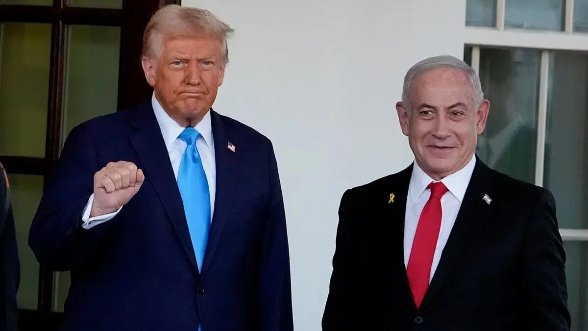 Trump recibe a Netanyahu en la Casa Blanca.