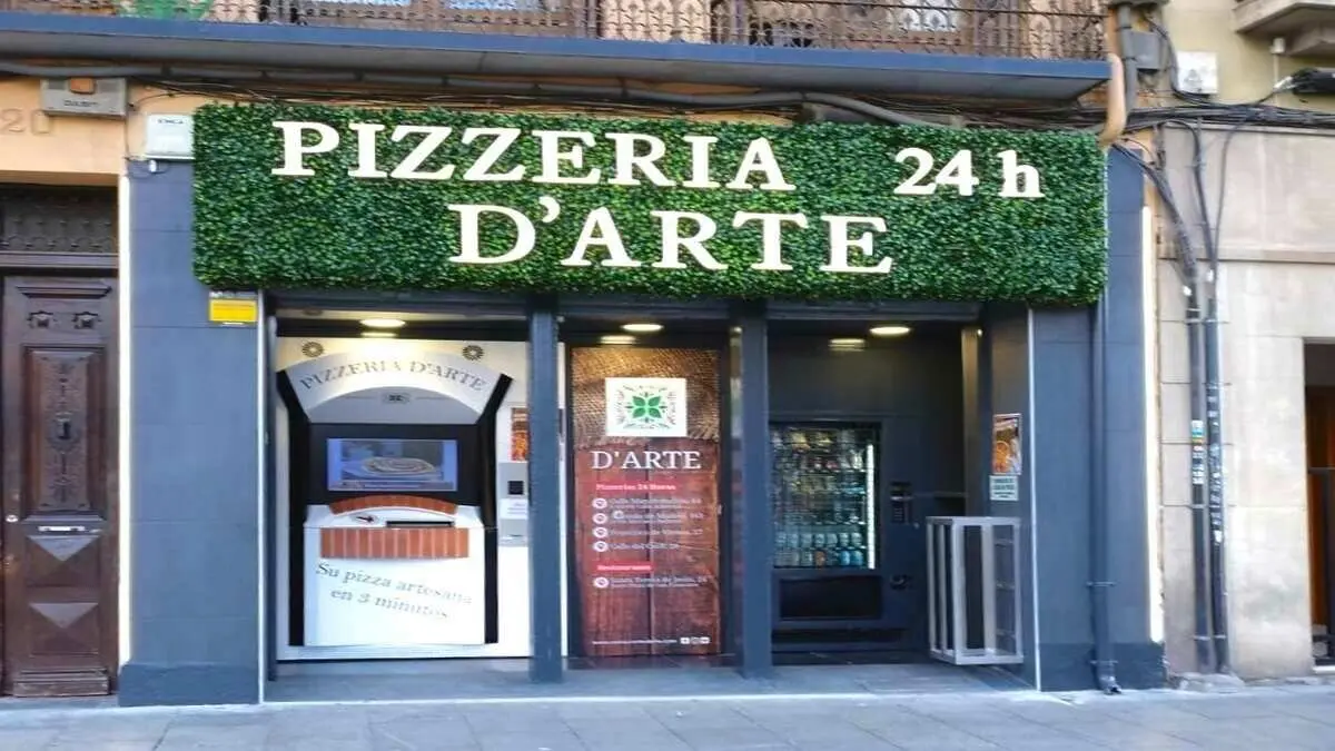 Cajero de pizza 24 horas en Zaragoza