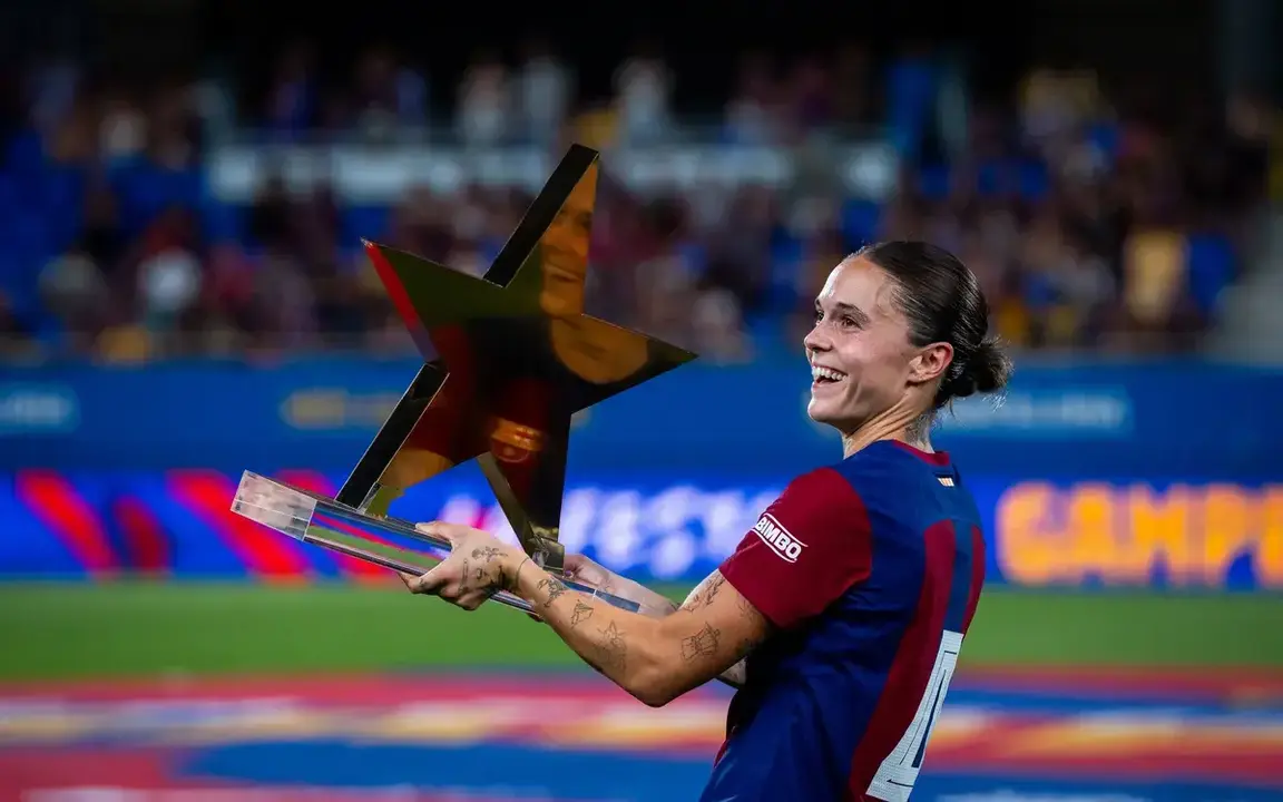 Mapi Le&oacute;n con el Bar&ccedil;a / BAR&Ccedil;A