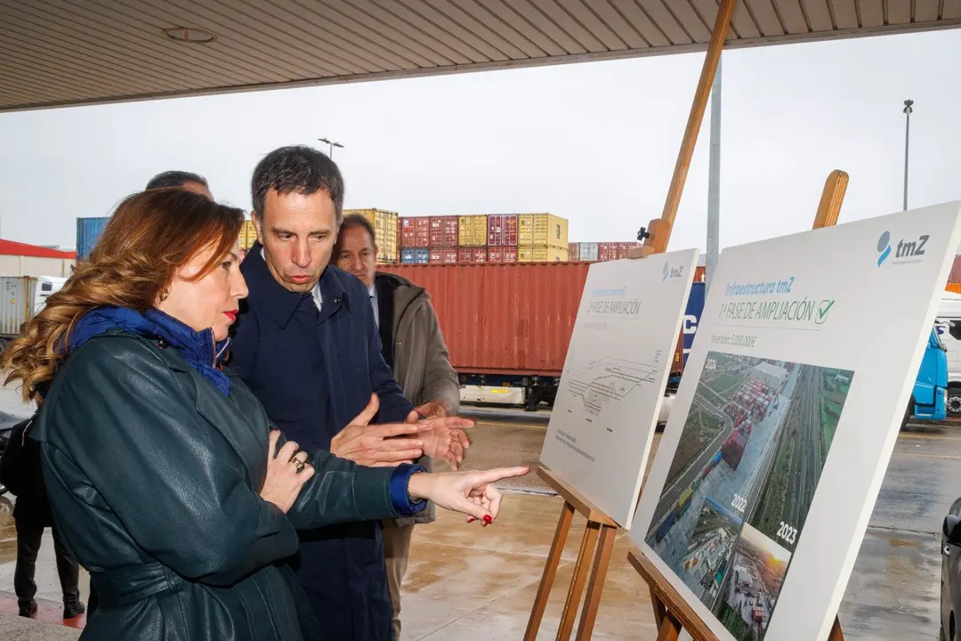 La alcaldesa Natalia Chueca anuncia la licitaci&oacute;n de las obras de la segunda fase de ampliaci&oacute;n de la TMZ. AZ