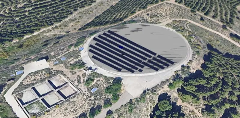 Recreaci&oacute;n de la planta fotovoltaica ./ Ayuntamiento de Zaragoza