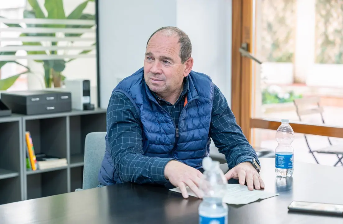 Javier Nicol&aacute;s, alcalde de Chiprana. / &Aacute;LVARO CALVO