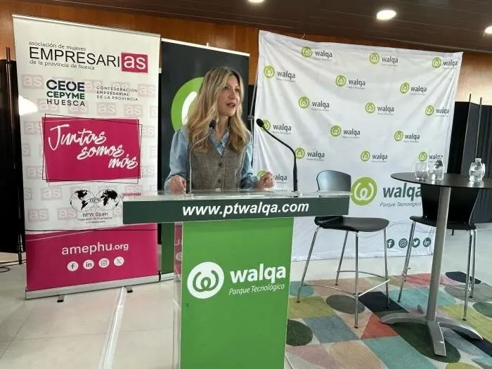 La vicepresidenta del Gobierno de Arag&oacute;n, Mar Vaquero, en Huesca