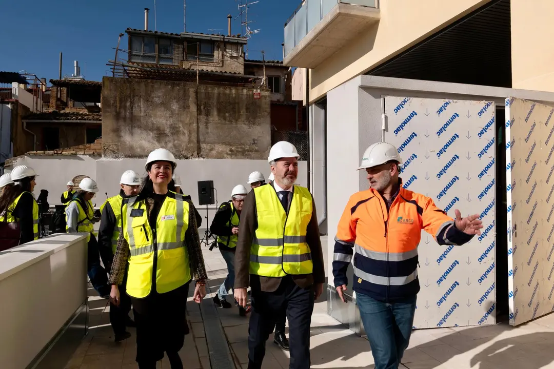 El presidente de Arag&oacute;n, Jorge Azc&oacute;n, en Huesca 