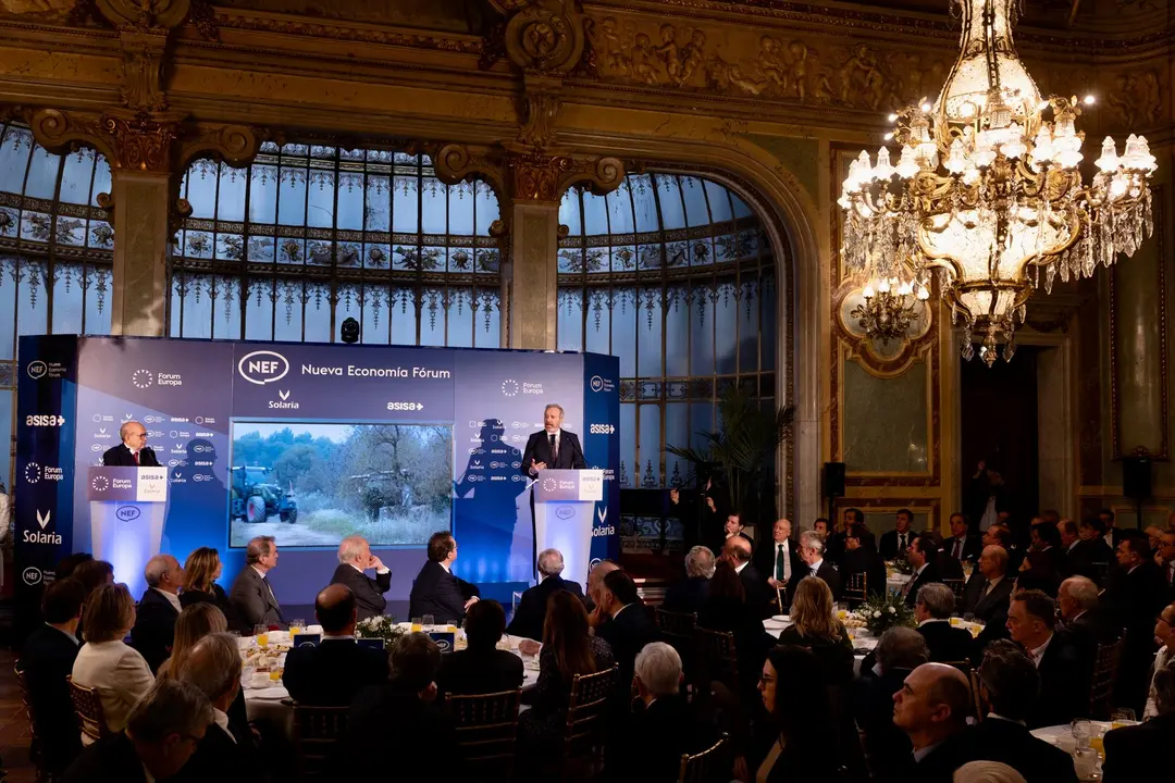 El presidente de Arag&oacute;n, Jorge Azc&oacute;n, en el Casino Real de Madrid en Nueva Econom&iacute;a Forum