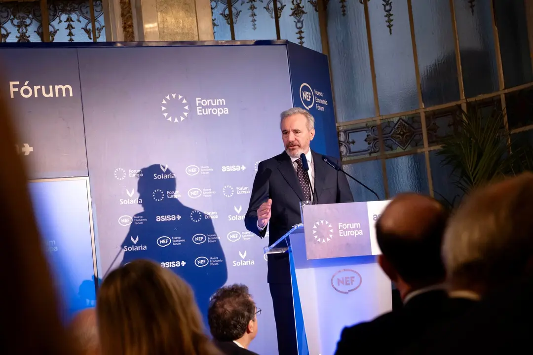 El presidente de Arag&oacute;n, Jorge Azc&oacute;n, en su discurso en Nueva Econom&iacute;a Forum