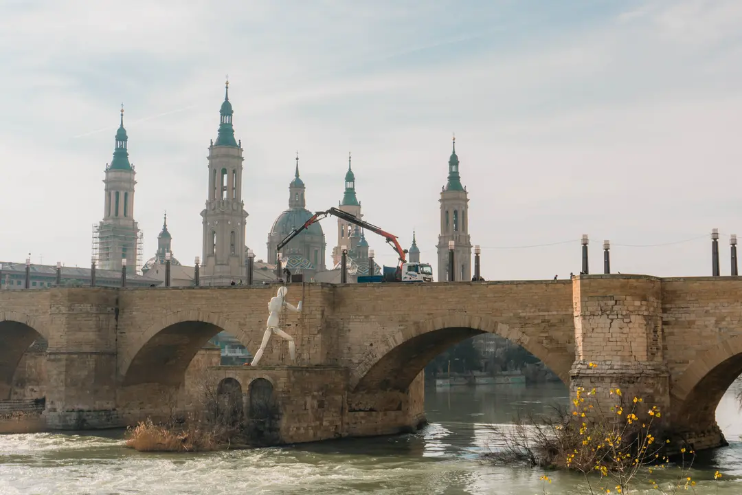 Montaje Zaragoza Luce 2025 ./ Ayuntamiento de Zaragoza