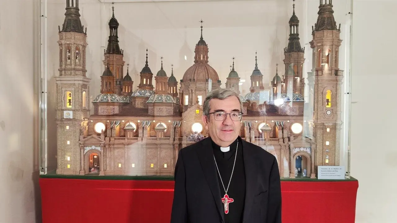 El presidente de la Conferencia Episcopal Espa&ntilde;ola, Luis Arg&uuml;ello, este s&aacute;bado 22 de febrero en Zaragoza, donde ha presentado las reflexiones y propuestas del Congreso de Vocaciones '&iquest;Para qui&eacute;n soy?'. - EUROPA PRESS