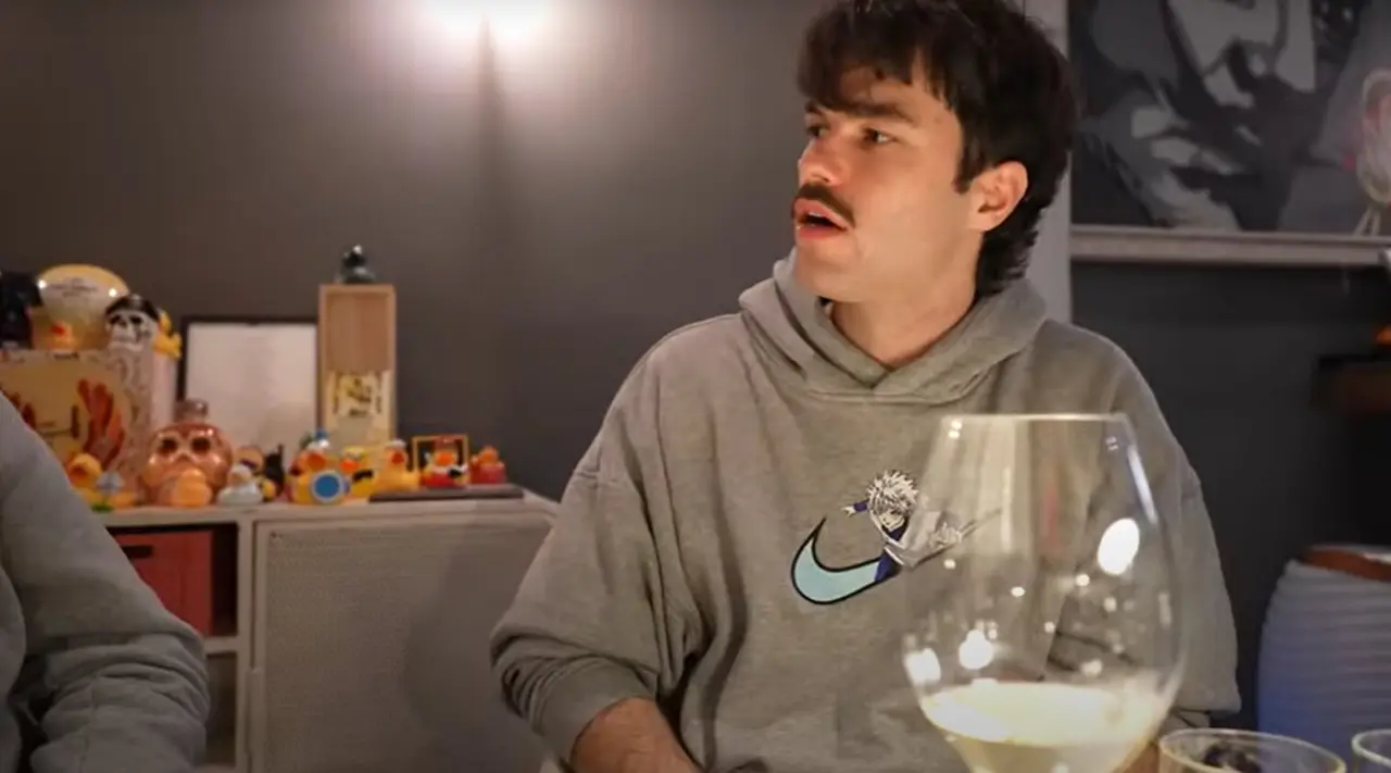Peldanyos durante su cena en Zaragoza ./ Youtube