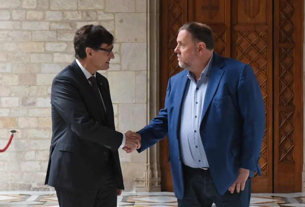Salvador Illa y Oriol Junqueras