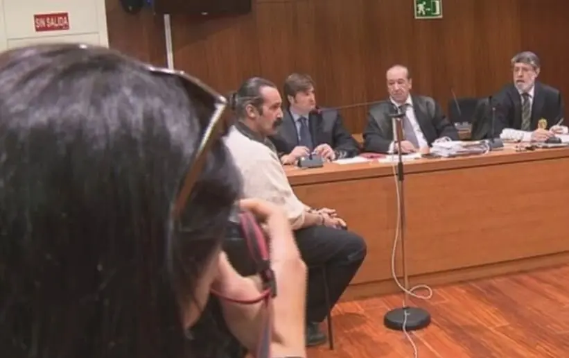 Imagen del Pablo C.L cuando fue juzgado por el crimen de Montori /Arag&oacute;n Tv