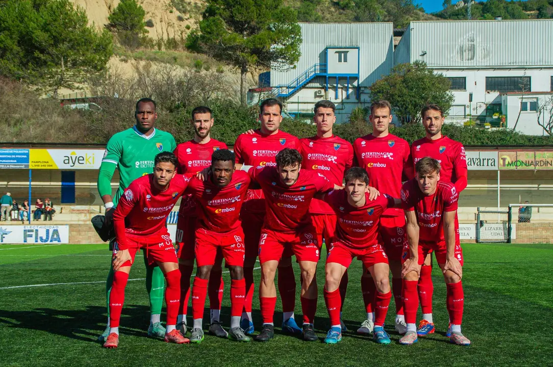 Once del CD Teruel ante el Izarra / CD Teruel