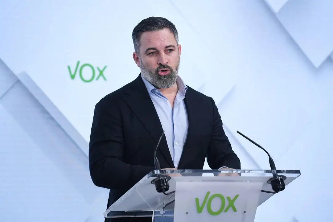 El l&iacute;der de VOX, Santiago Abascal ./ Fernando S&aacute;nchez - Europa Press